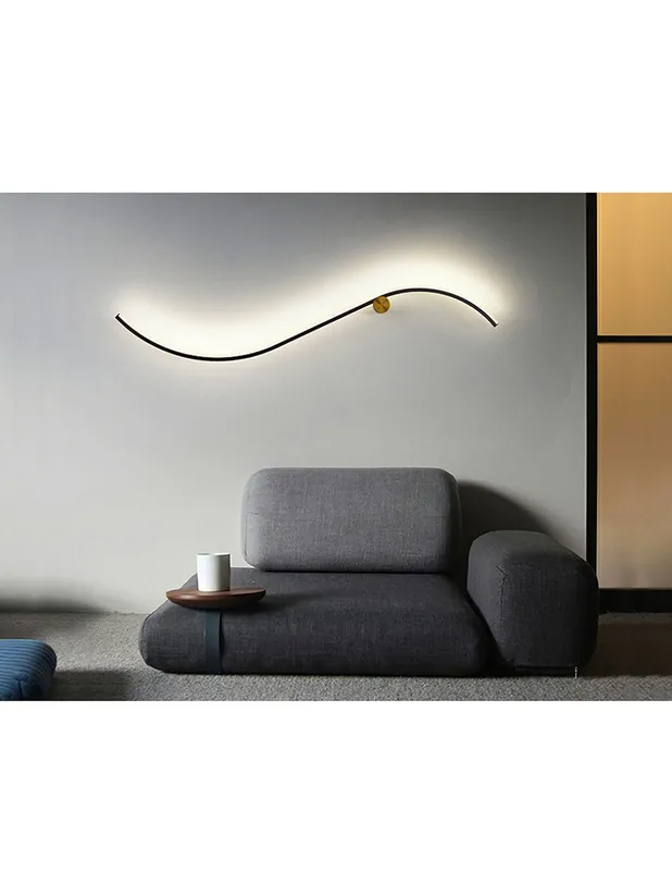 Promoción Exclusiva Siloe Aplique Led Negro-oro Schuller