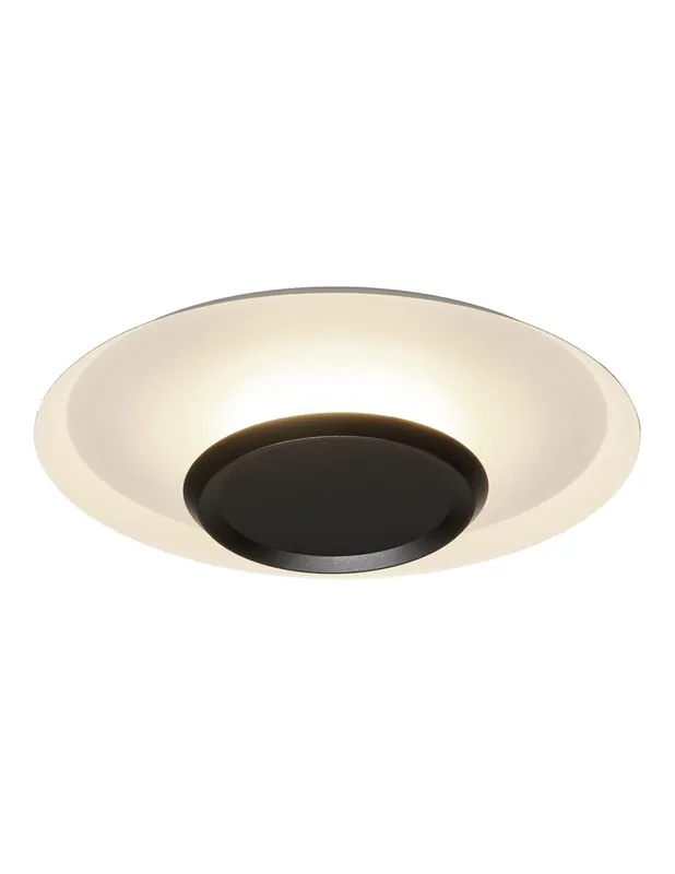 Tina Plafón Mantra 40 CM Blanco y Negro Precio De Oferta