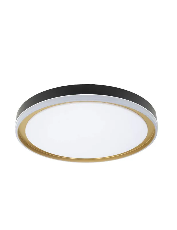 Plafón Led Claribel Negro Oro Compra Hoy