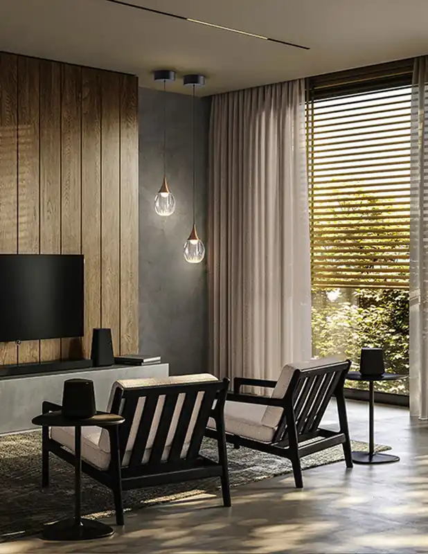 Stock Limitado Corina Lámpara 1 Luz Negro Cobre