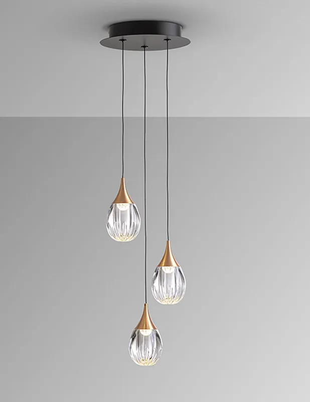 Lámpara Corina 3 Luces Negro Cobre Schuller Directo De Fábrica