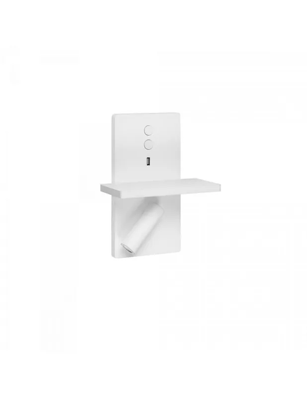 Tendencia Aplique LED con USB Blanco