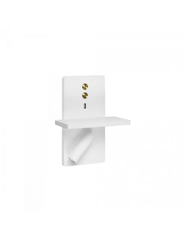 Promoción Exclusiva Aplique LED con USB Blanco Oro