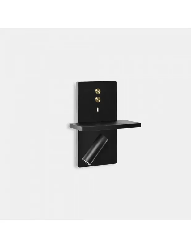 Aplique LED con USB Negro Oro Barato