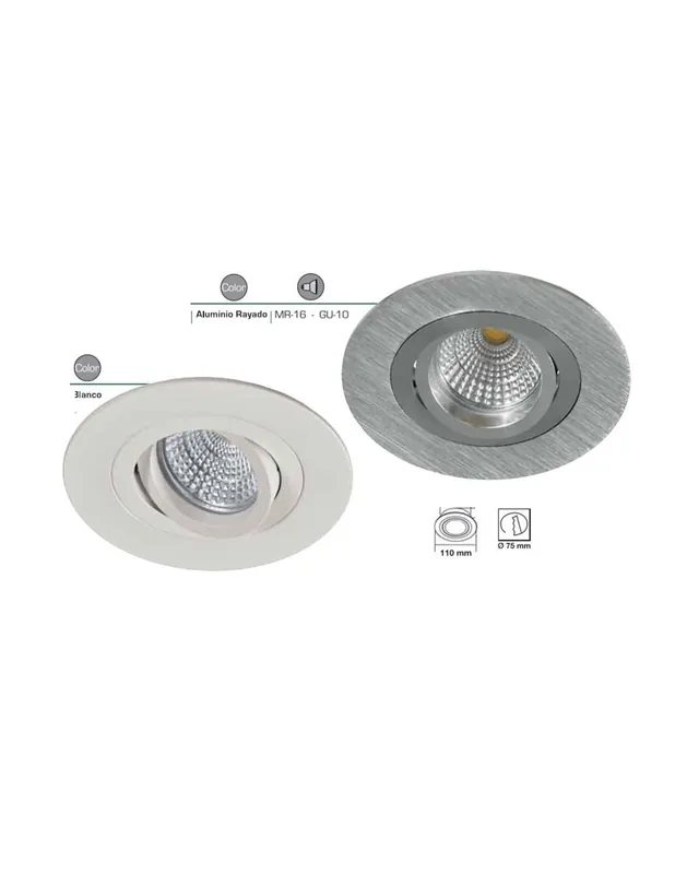 Ordena Ya Focos Redondo Aluminio 11CM