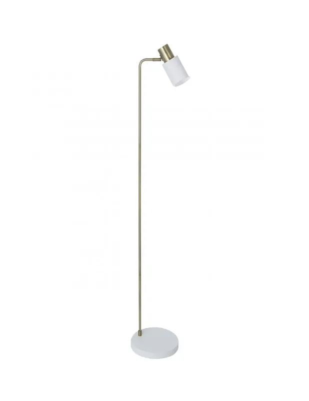 Nueva Colección Lámpara de Pie de Salón Blanco/Cuero