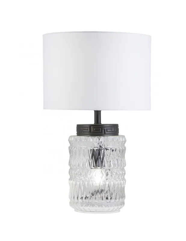 Lámpara de Mesa Cristal Doble Luz Venta Final