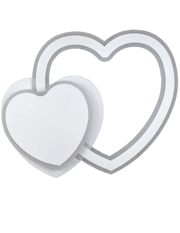 Plafón de Techo con Forma de Corazón. Alta Calidad
