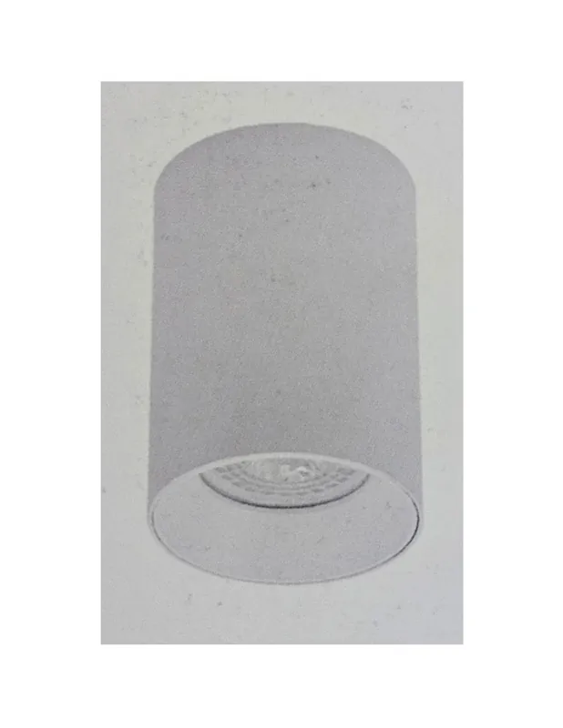 Auténtico Plafón de Superficie Cilindro Blanco 15 CM Oferta