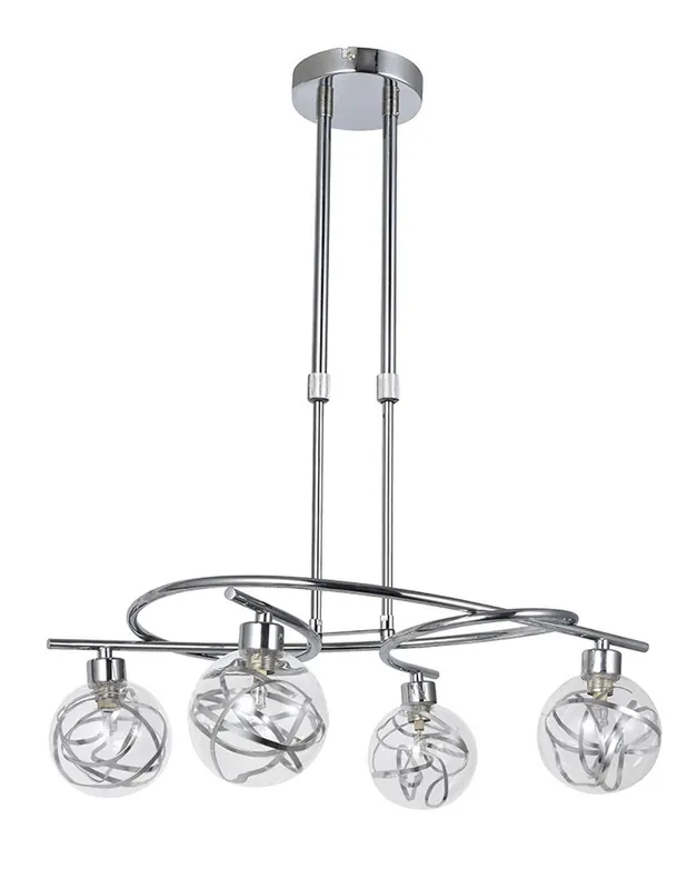 Oferta De Temporada Lámpara Tulipa de Cristal y Metal