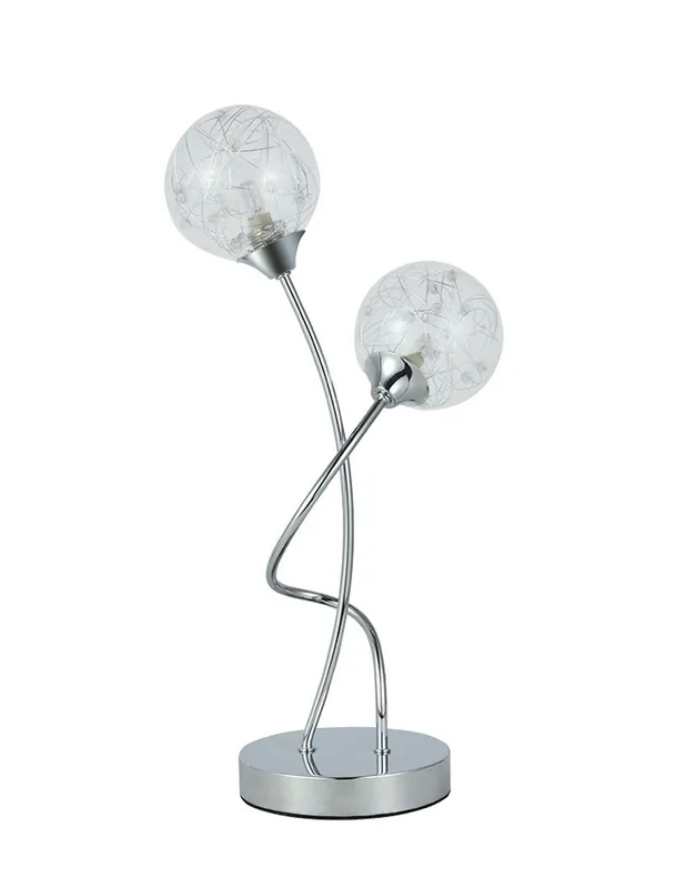 Sobremesa con tulipa de cristal e Hilo Barato
