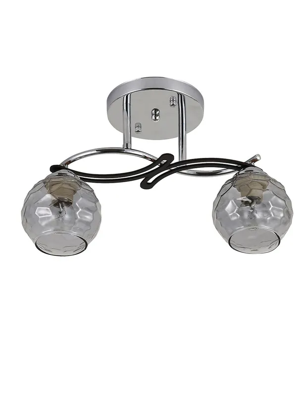 Semiplafón 2 Luces Cromo/Wengué Promoción