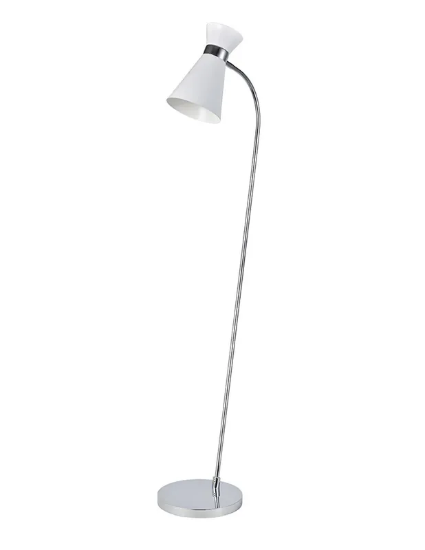 Pie de Salón Petra Blanco/Cromo Precio De Oferta