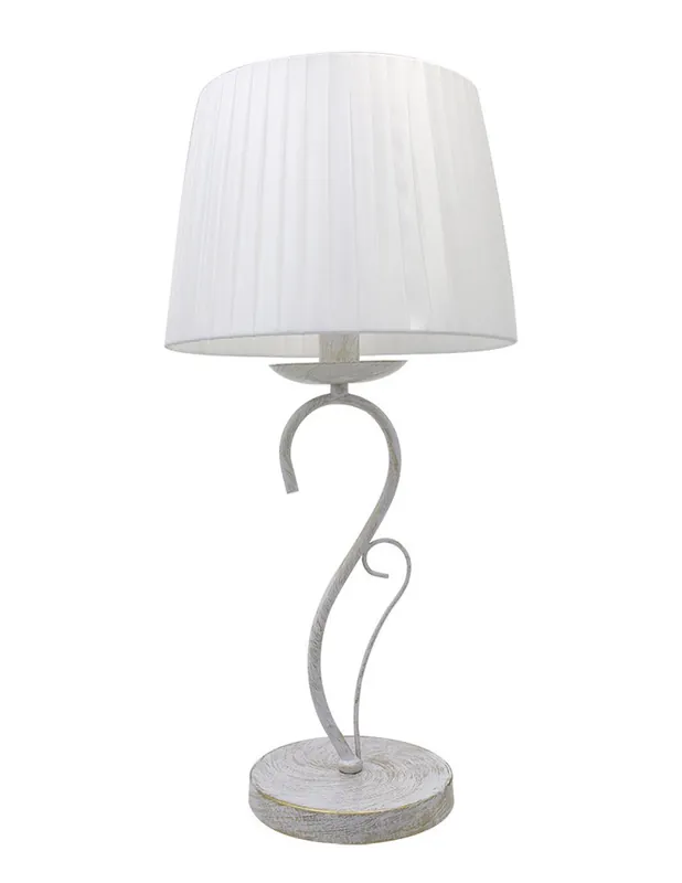 Lámpara de Mesa Amsterdam Blanca y oro Precio Bajo