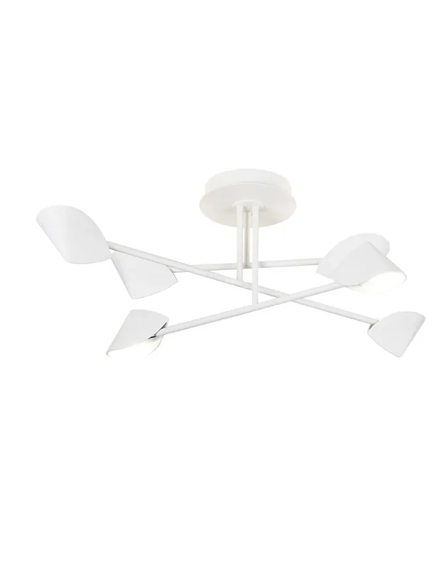 Oferta Especial Capuchina Plafón Blanco 6 Luces Mantra