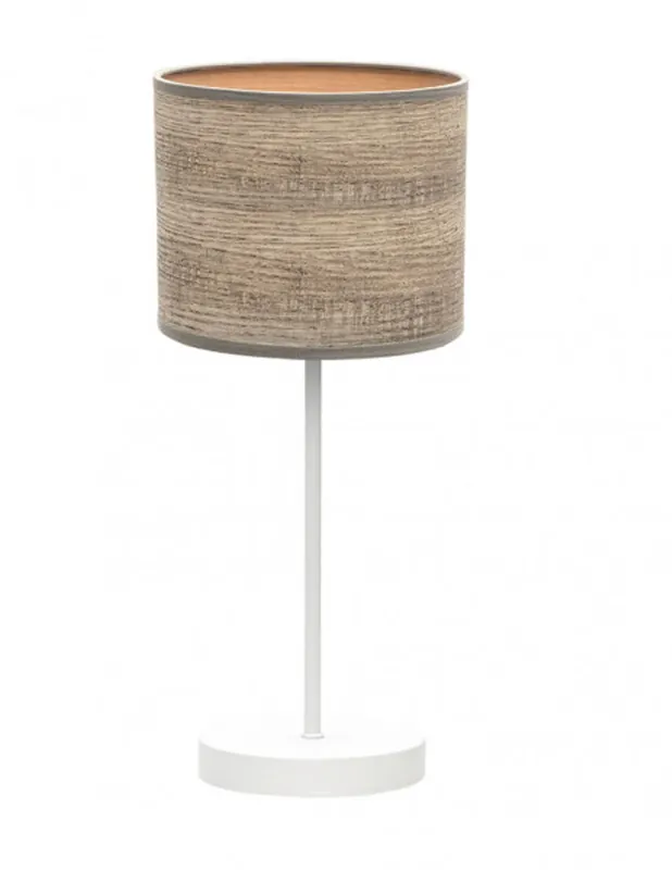 Jerte Lámpara de Mesa Madera Gris Fabrilamp Promoción Exclusiva