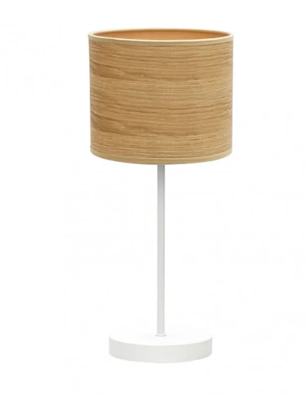 Sobremesa Pantalla de Tela Madera Clara Fabrilamp Profesional