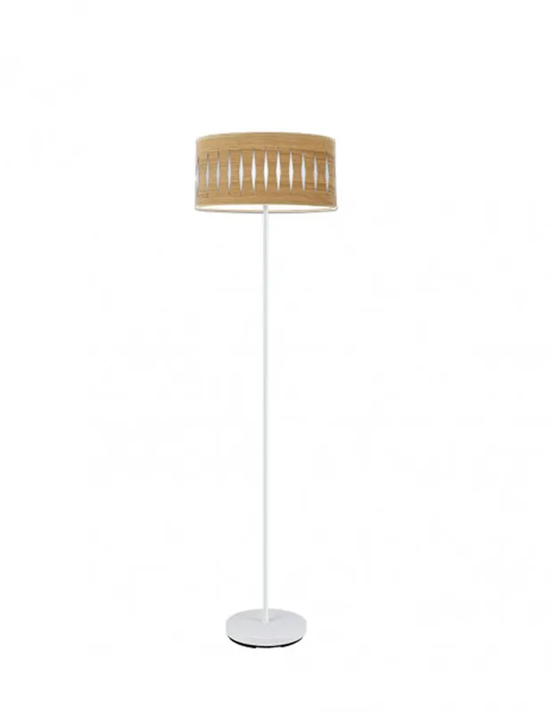 Pirón Lámpara de Pie Fabrilamp Madera Clara No Te Lo Pierdas