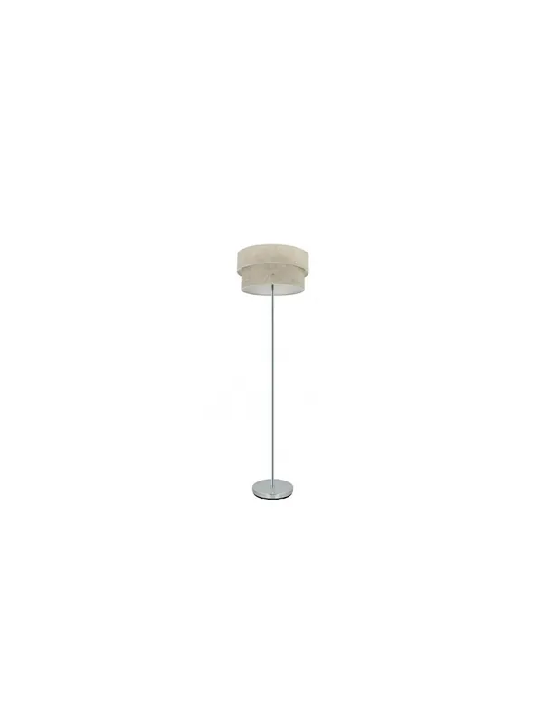 Oferta Lámpara de Pie Doble Pantalla Cemento Gris