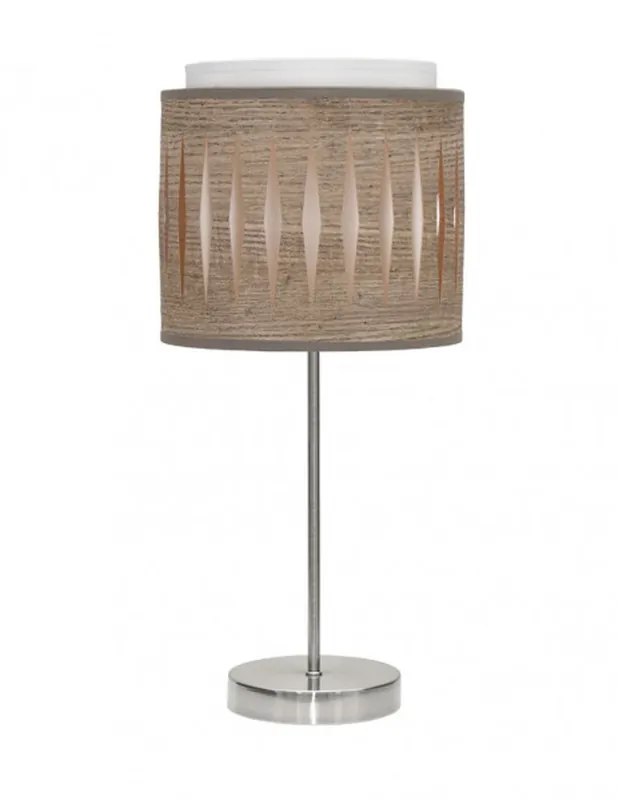 Alexandra Lámpara de Mesa Madera Gris Oferta De Temporada