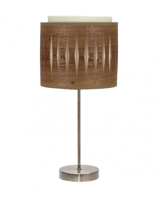 Devolución Gratuita Alexandra Lámpara de Mesa Madera Oscura