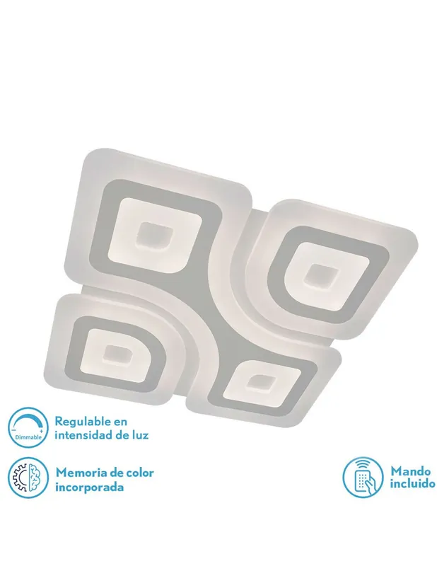 Artesanal Plafón Led Cuadrado