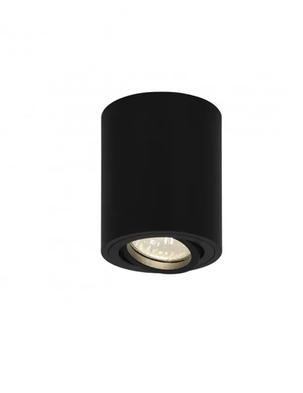 Plafón de Techo Tubo Negro Moderno