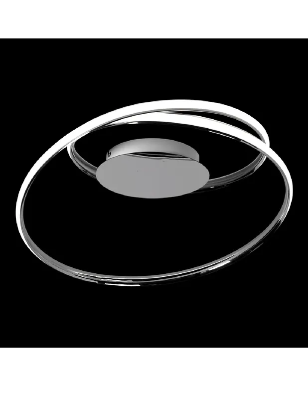 Plafón Led Espiral Cromo Gran Oferta