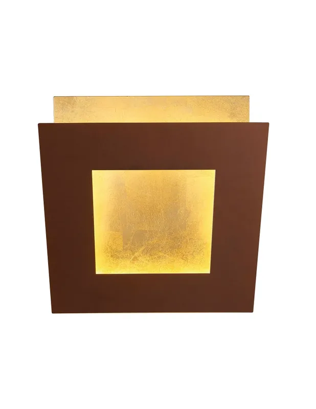 Oferta Flash Mantra Dalia Aplique Marrón Oro 18 cm