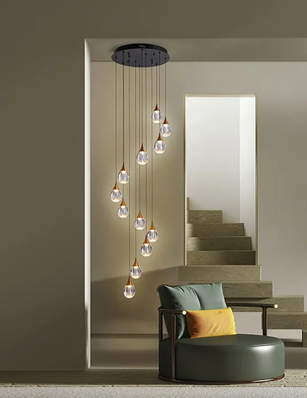 Premium Corina Lámpara Gran Formato 12 Luces Shuller