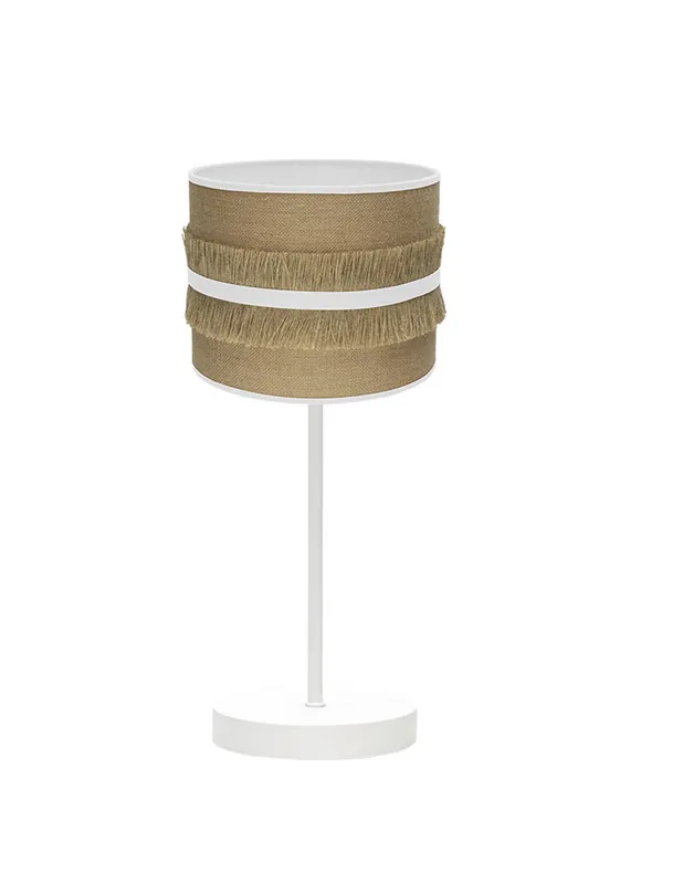 Lámpara de Mesa Pantalla Saco-Blanco Profesional