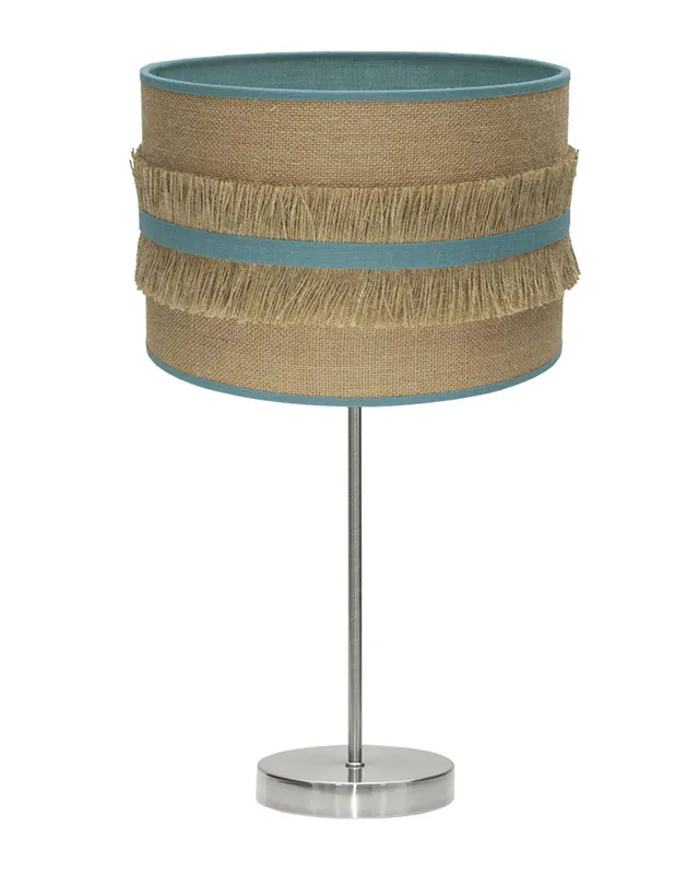 Rinconera Níquel con Pantalla Saco-Turquesa Oferta Limitada