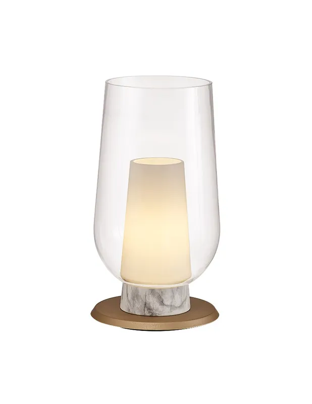 Lámpara de Mesa Nora Oro/Mármol Precio Reducido