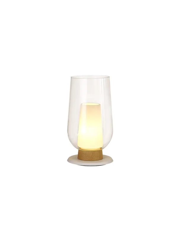 Precio Económico Lámpara de Mesa Nora Blanco/Madera