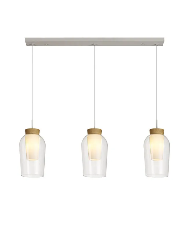 Oferta Limitada Nora Lámpara Suspendida Blanco/Madera