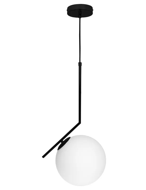 Aimee Lámpara Negra Bola Opal Precio De Oferta