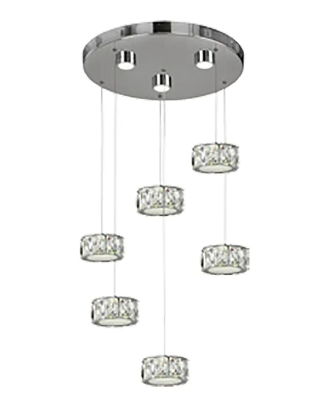 Lámpara Led 6 Luces Cristalitos Solo Por Tiempo Limitado