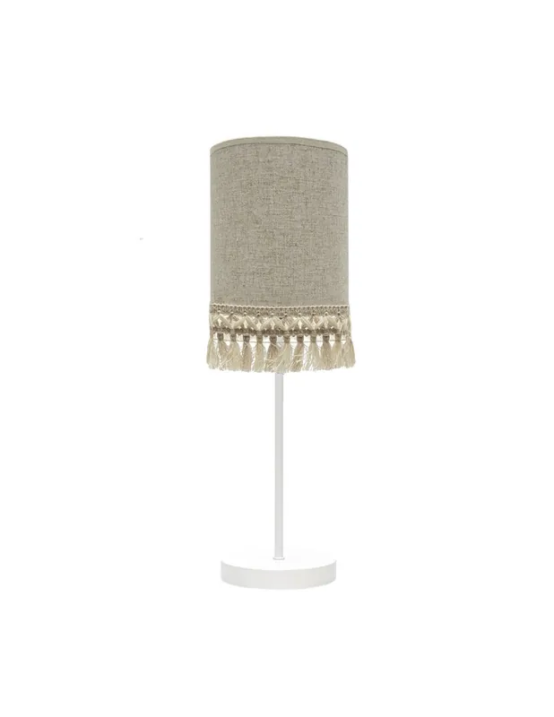 Vera Lámpara de Mesa con Pantalla Flecos A Buen Precio