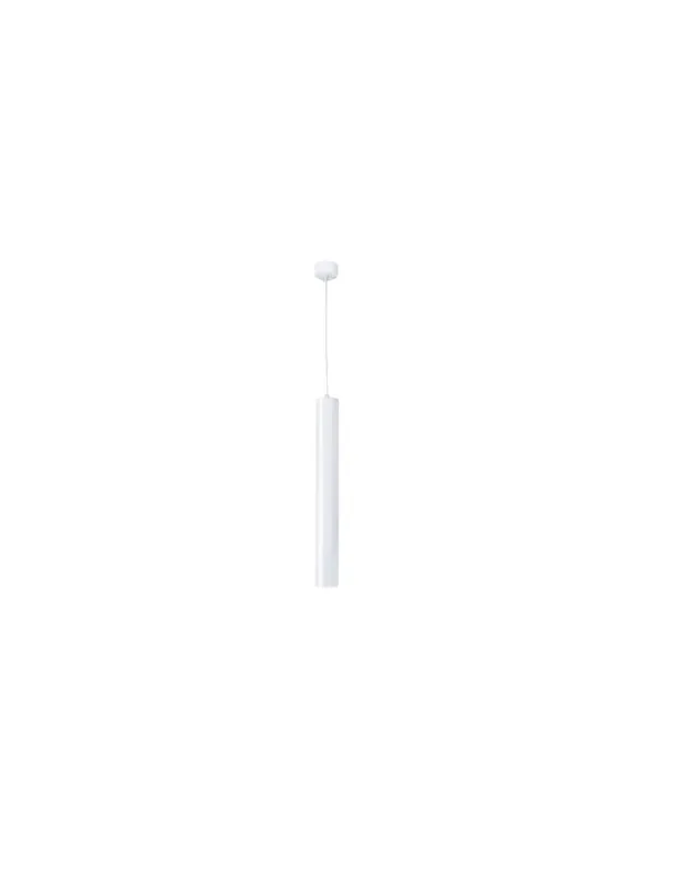 Descuento Bolonia Lámpara Colgante Cilindro Blanco 25 CM