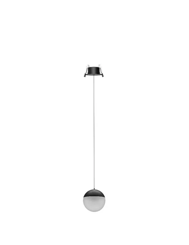 Imprescindible (Must-Have) Kilda Lámpara Bola Negra Base Empotrada