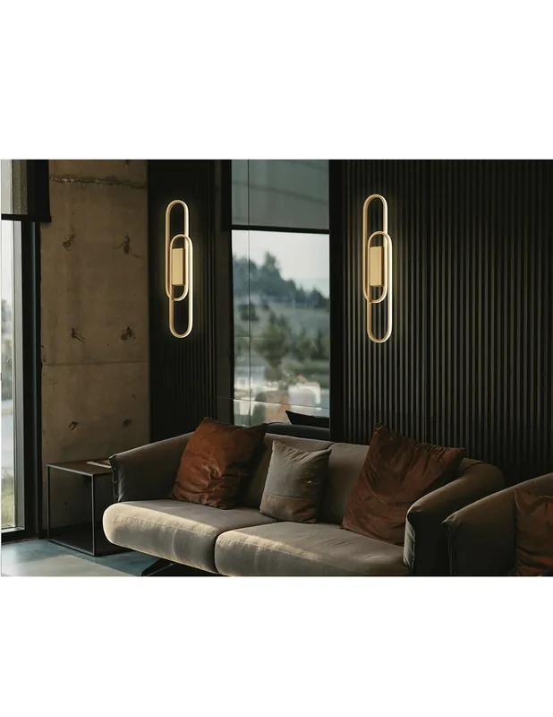 Odele Aplique 2 Luces Dorado Schuller Precio De Oferta