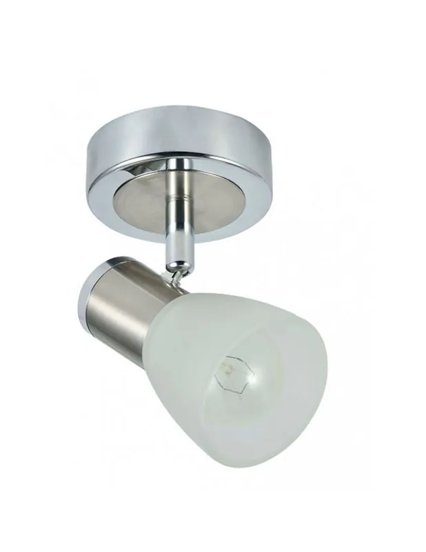 Envío Internacional Foco Orientable Metal Níquel con Cristal