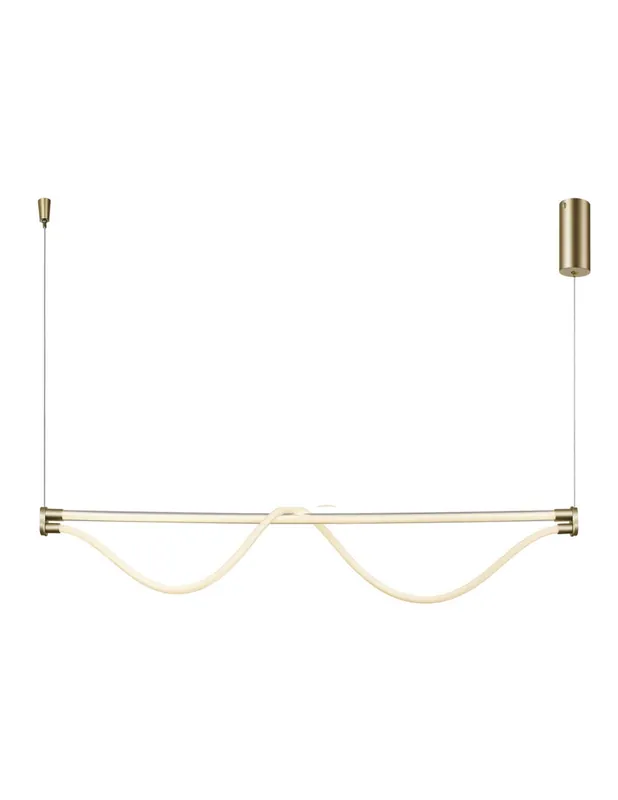 Envío Inmediato Fugaz Lámpara Lineal Led Oro Mantra