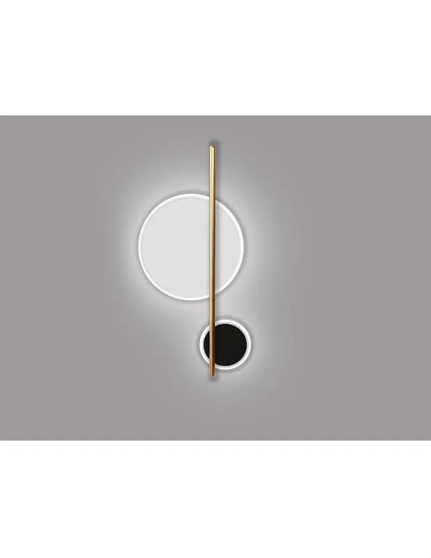 Nuevo Modelo Duo Aplique de Pared 2 Luces Blanco y Negro