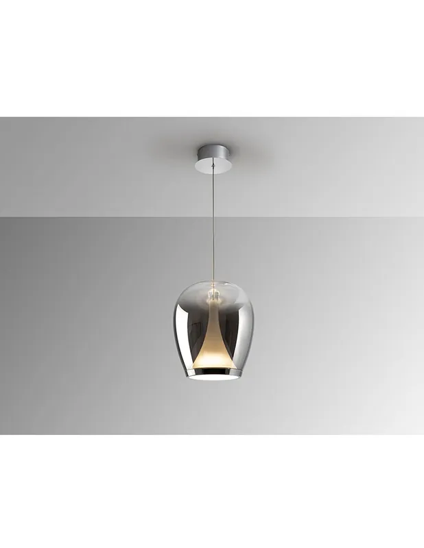 Nuevo Modelo Suspiro Colgante de 25 Cromo Smoke Schuller