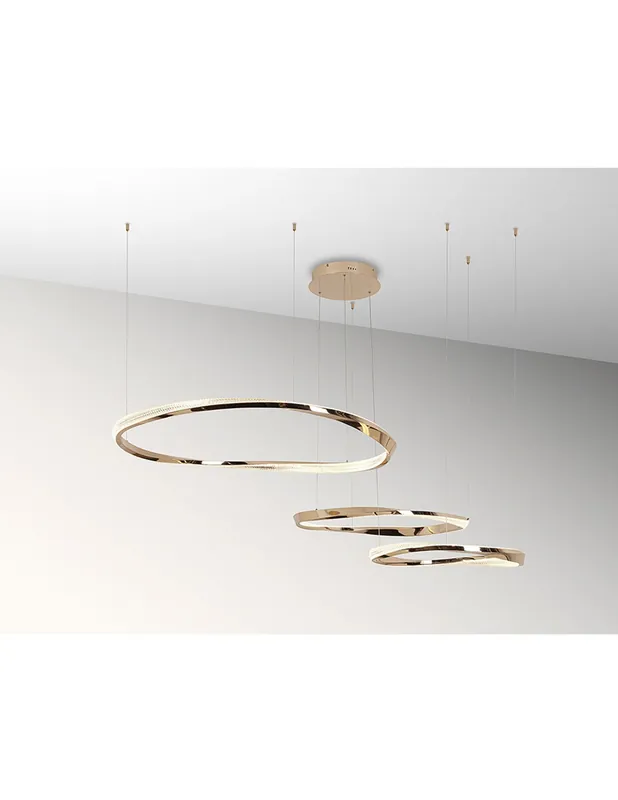 Orbitas Lámpara 3 Aros Oro Schuller Edición Limitada