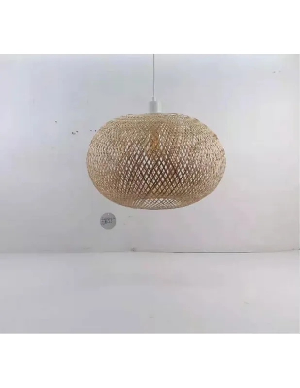 A Buen Precio Lámpara Mimbre Natural Reconvertible