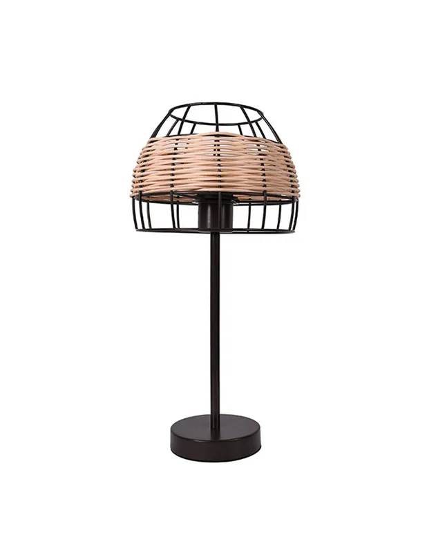 Promoción Exclusiva Lámpara de Mesa Marrón Ratán