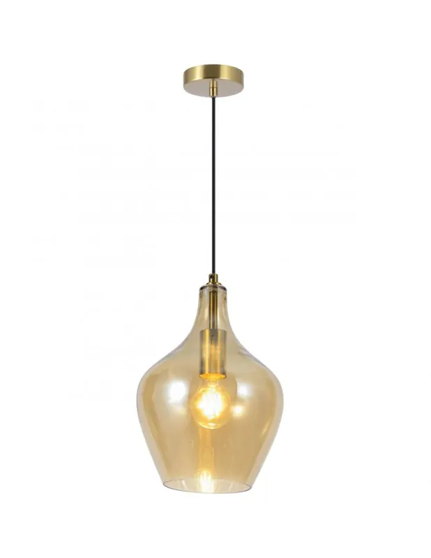 Gran Oferta Lámpara Colgante Cristal Ambar