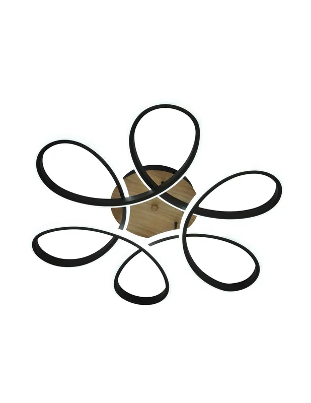 Oferta Flash Plafón de Techo con 130w Led Negro Madera